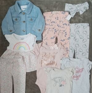 3/6 girls 9 piece Bundle